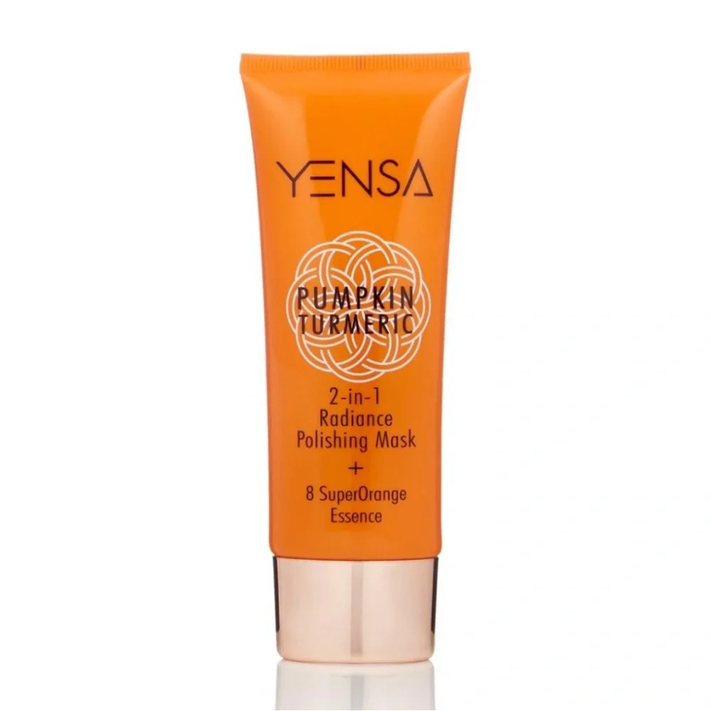 🌻 3/$20 🆕 Yensa Pumpkin Turmeric 2-in-1 Radiance Polishing Mask, 15 ml - Picture 2 of 12